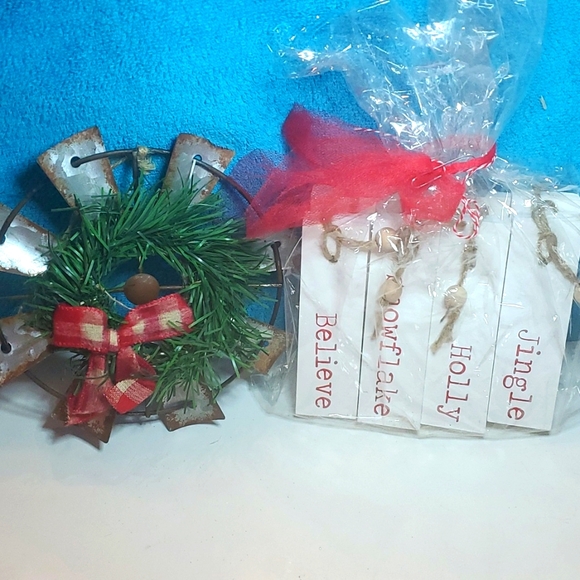 Rustic Farmhouse Christmas Ornament Set 9 pieces total! - Picture 2 of 8